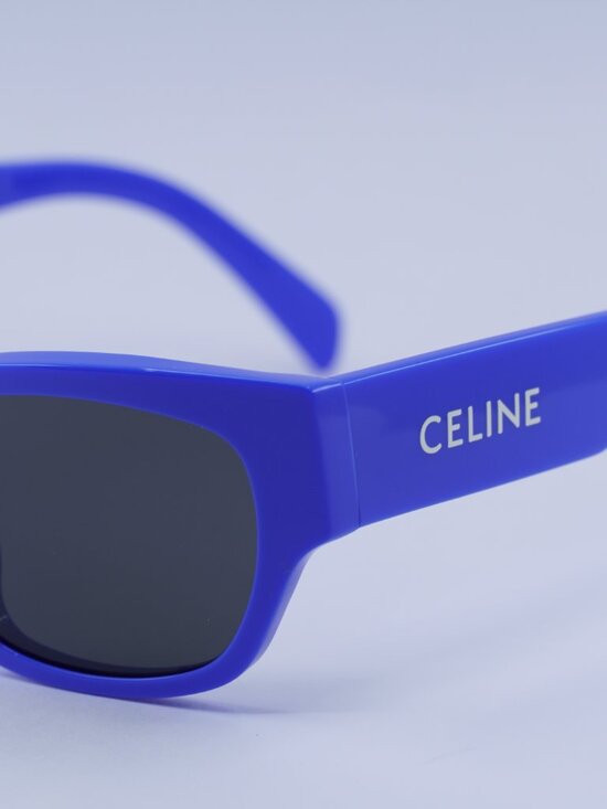 Celine CL40197U 92A Sunglasses Blue Square Frame, Smoke Lenses main image 9